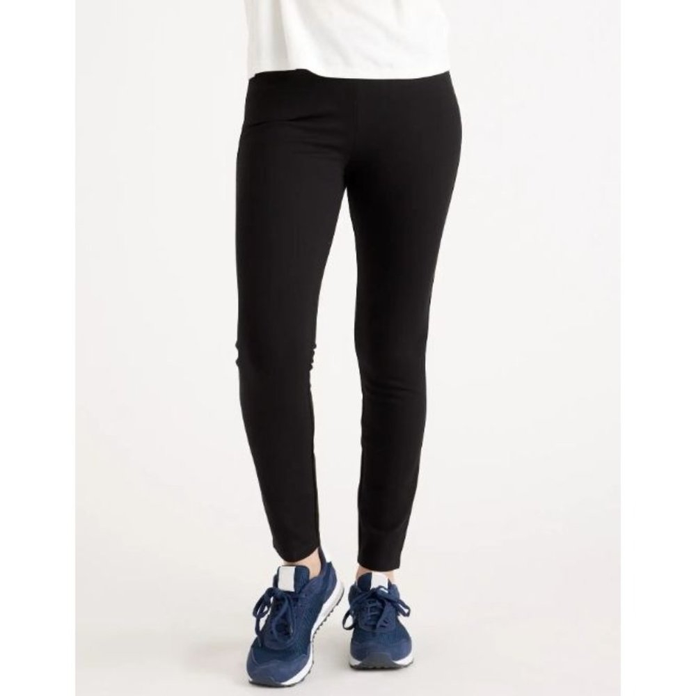 Quince Ultra-Stretch Ponte Skinny Pant‎ XS Petite Inseam 24 Black